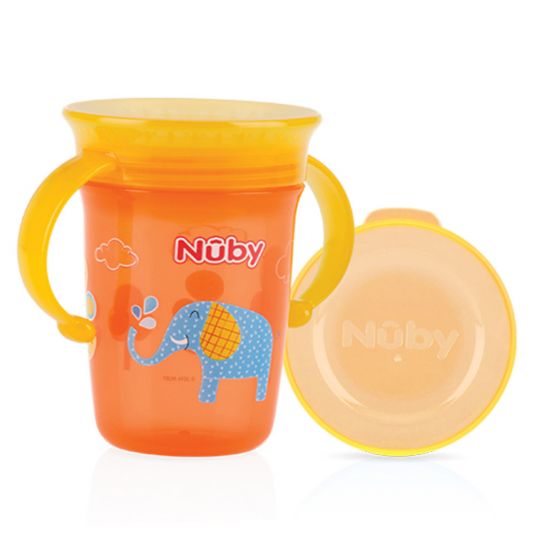 Nuby Tazza per bere 360° Wonder Cup 240 ml - Elefante