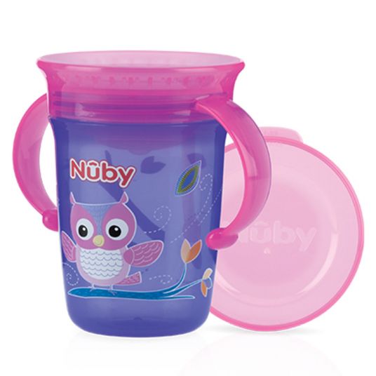 Nuby Drinking cup 360° Wonder Cup 240 ml - owl