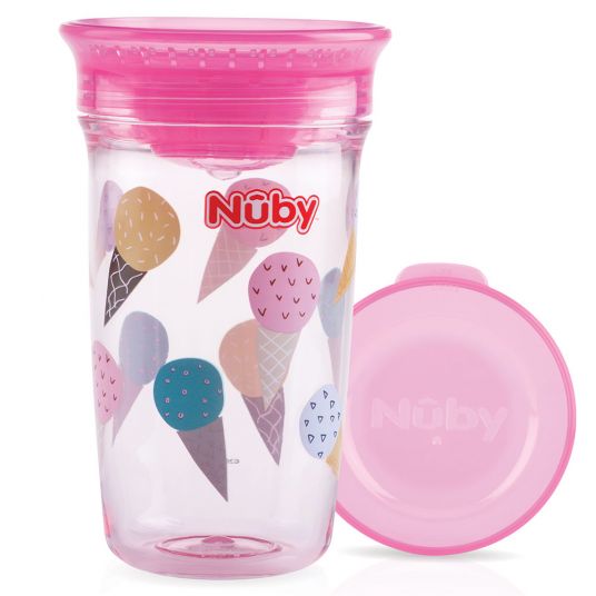 Nuby 360° Wonder Cup 300 ml Tritan Drinking Cup - Rosa