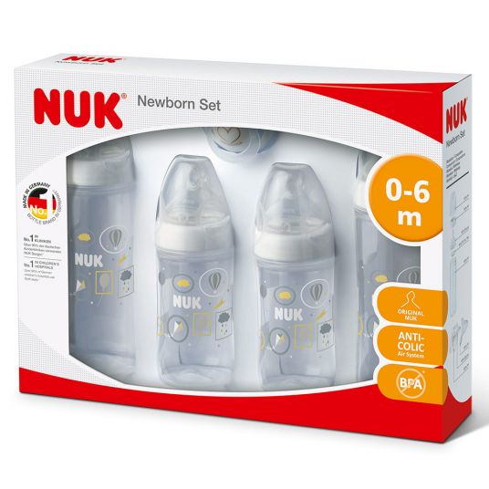 Nuk 5-piece Newborn Set New Classic - Silicone - White