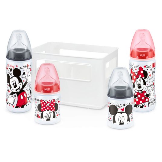 Nuk 5-tlg. PP-Flaschen-Set First Choice Plus Silikon Gr. 1 - Disney Mickey