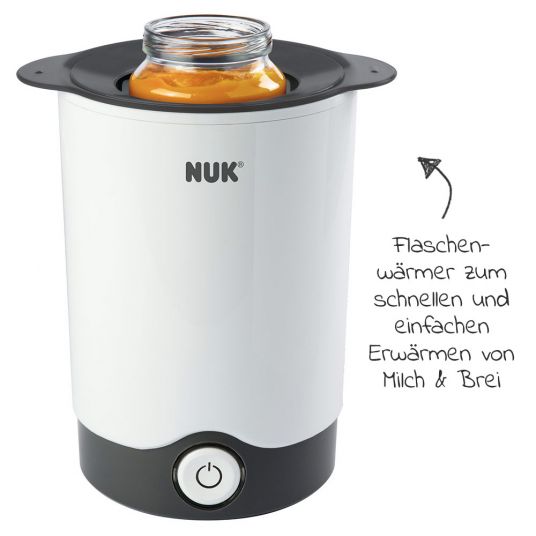 Nuk 7-piece Starter Set Meal Nature Sense - Temperature Control - White Petrol