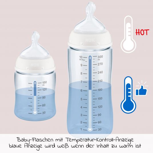 Nuk 9-tlg. Perfect Start-Set PP First Choice Plus Temperature Control - Weiß