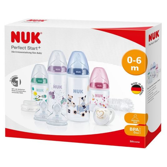 Nuk 9 pcs PP bottle set First Choice+ Perfect Start