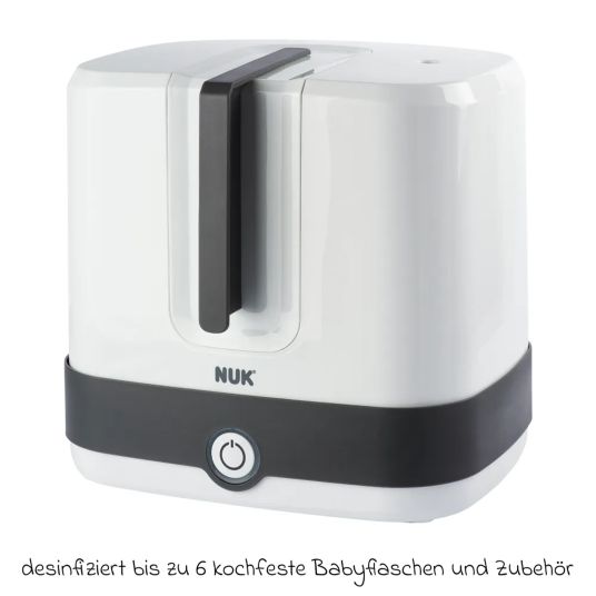 Nuk Dampfsterilisator Vario Express + Gratis PP-Flasche Perfect Match 260 ml