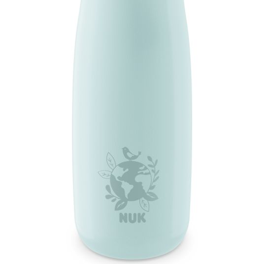 Nuk Stainless steel drinking bottle Mini-Me Flip Cup - with bite-proof drinking top 500 ml - Globus - Blue