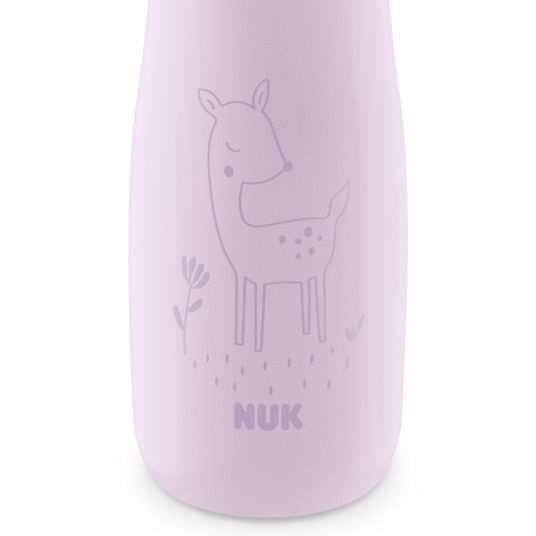 Nuk Stainless steel drinking bottle Mini-Me Sip Cup - with bite-proof drinking lid 300 ml - deer - lilac