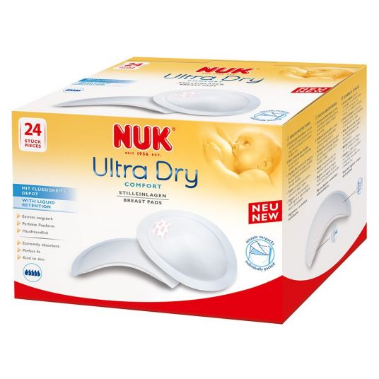 Nuk Imbottitura monouso per l'allattamento 24 confezioni Comfort Ultra Dry
