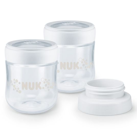 Nuk Muttermilch-Aufbewahrungsbehälter 2er Pack Nature Sense je 150 ml