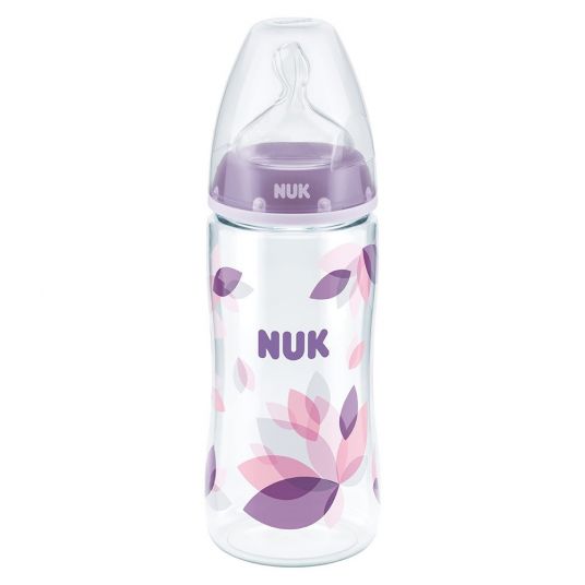 Nuk PA bottle First Choice+ 300 ml - silicone size 2 - purple