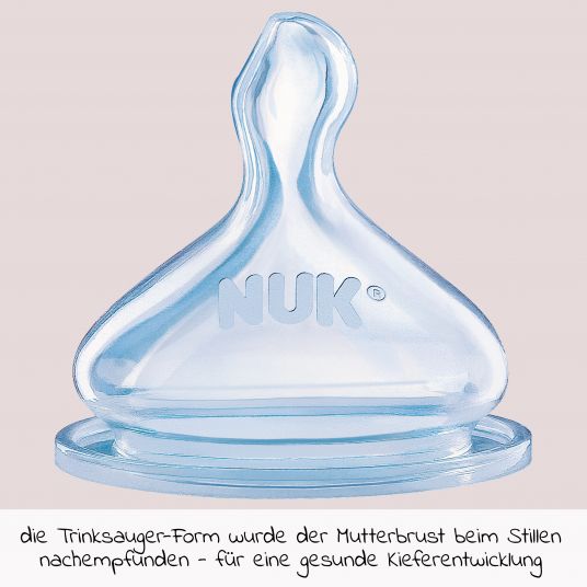 Nuk PA-Flasche First Choice Plus Temperature Control 300 ml - Silikon Gr. 1 M - Blau