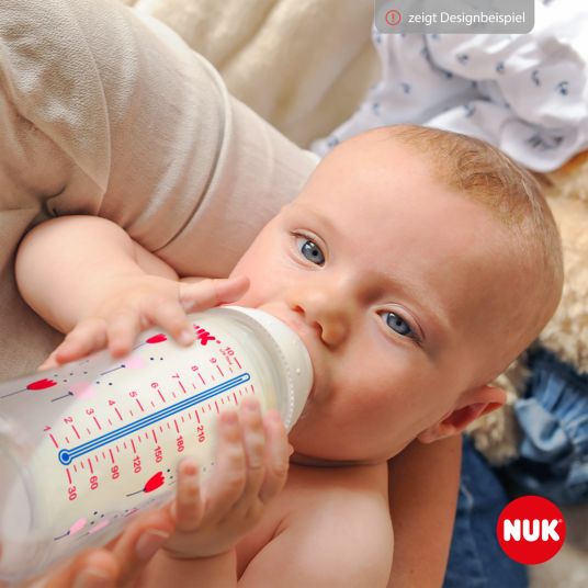 Nuk PA bottle First Choice Plus Temperature Control 300 ml - Silicone Gr. 1 M - White