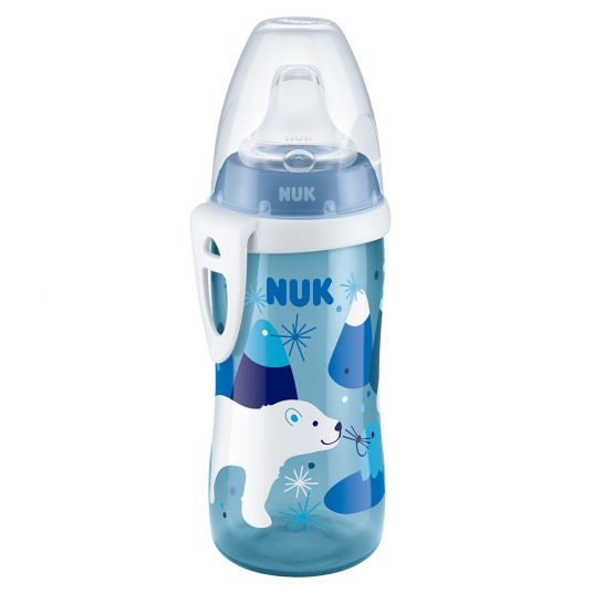 Nuk PP-Flasche Active Cup 300 ml - Robbe & Eisbär - Blau