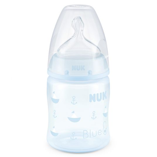 Nuk PP bottle First Choice Plus 150 ml - silicone size 1 M - Baby Blue