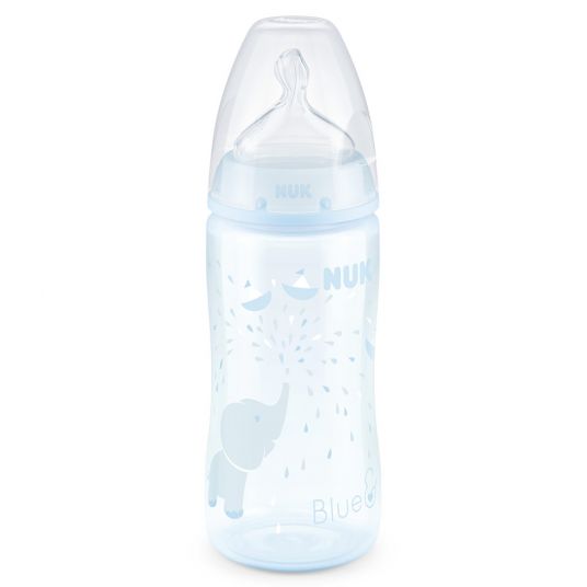 Nuk PP bottle First Choice Plus 300 ml - silicone size 1 M - Baby Blue