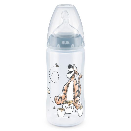 Nuk Bottiglia PP First Choice Plus 300 ml - Silicone Taglia 2 M - Disney Winnie Pooh - Blu