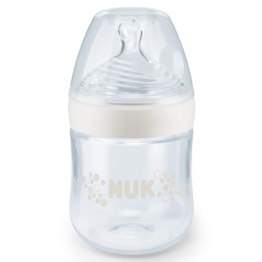 Nuk PP-Flasche Nature Sense 150 ml - Silikon Gr. 1 S - Weiß