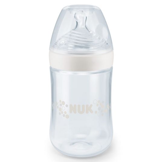 Nuk Bottiglia in PP Nature Sense 260 ml - silicone misura 2 M - bianco