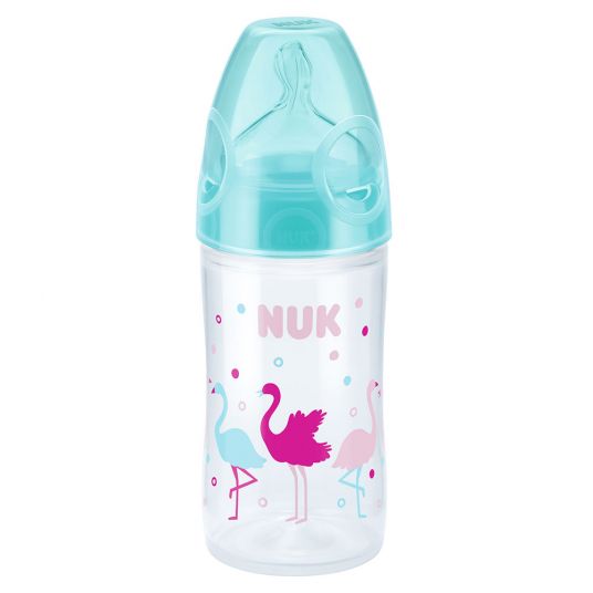 Nuk PP Bottle New Classic 150 ml - Silicone Size 1 S - Flamingo - Turquoise Pink
