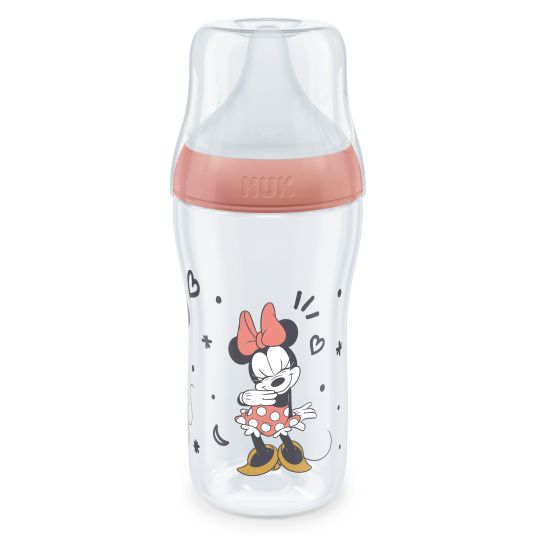 Nuk PP bottle Perfect Match 260 ml + silicone teat size M - Disney Minnie Mouse - red