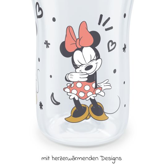 Nuk PP-Flasche Perfect Match 260 ml + Silikon-Sauger Gr. M - Disney Minnie Mouse - Rot