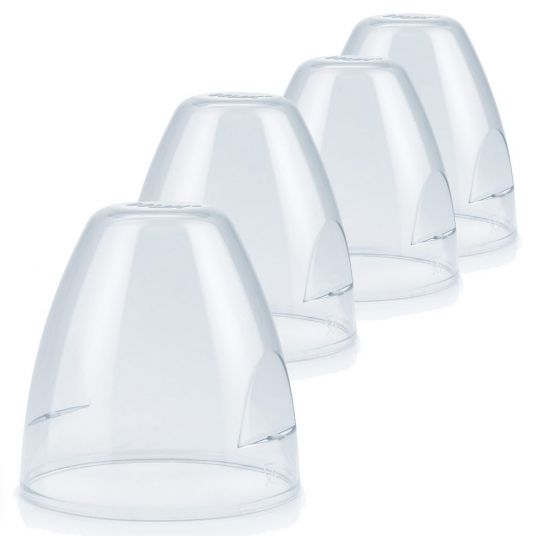 Nuk PP protective caps 4-pack First Choice - Transparent
