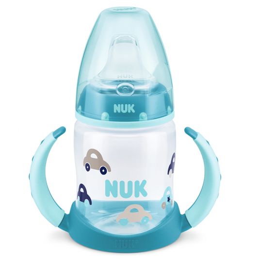 Nuk PP Drinking Bottle First Choice 150 ml - Silicone Spout - Car - Blue