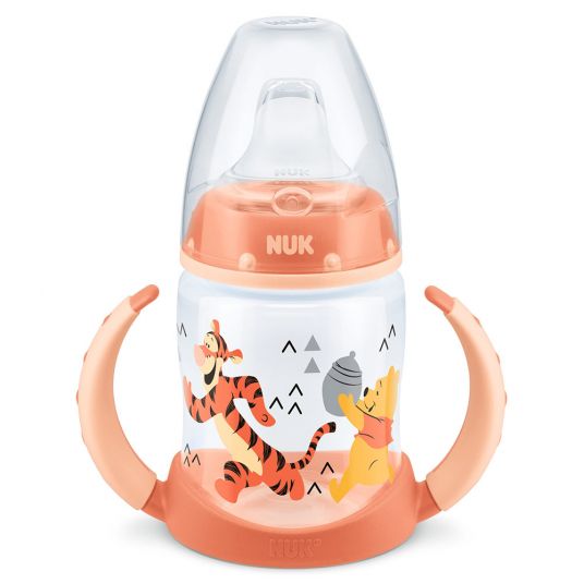 Nuk PP drinking bottle First Choice 150 ml - silicone spout - Disney Winnie Pooh - Salmon