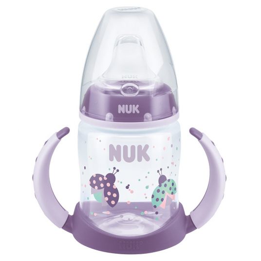 Nuk PP drinking bottle First Choice 150 ml TPE drinking spout - Ladybug Purple