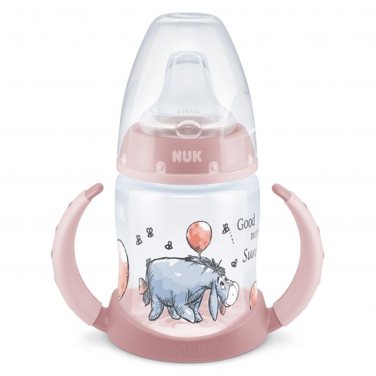 Nuk PP Drinking Bottle First Choice Plus 150 ml + Silicone Spout - Temperature Control - Disney Winnie Pooh - Pink