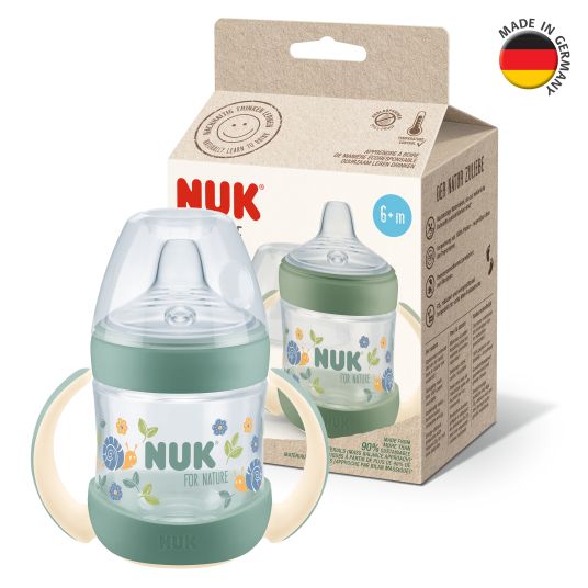 Nuk PP drinking bottle for Nature 150 ml + silicone spout - green