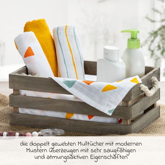 Nuk Premium Glas-Flaschen-Set Perfect Match 11-tlg. - 6 Babyflaschen + Flaschenbürste + Milchpulverportionierer + 3 Spucktücher - Regenbogen - Weiß