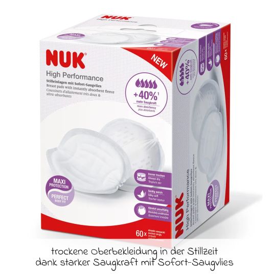 Nuk Premium Still-Set Deluxe 67-tlg. - elektr. Milchpumpe Soft&Easy + 3 PP-Flaschen Perfect Match + 60 Stilleinlagen + 3 Spucktücher - Regenbogen - Weiß