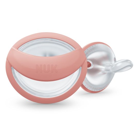 Nuk Pacifier 2-pack MommyFeel - Silicone 0-9 M - Blush / Sanstone