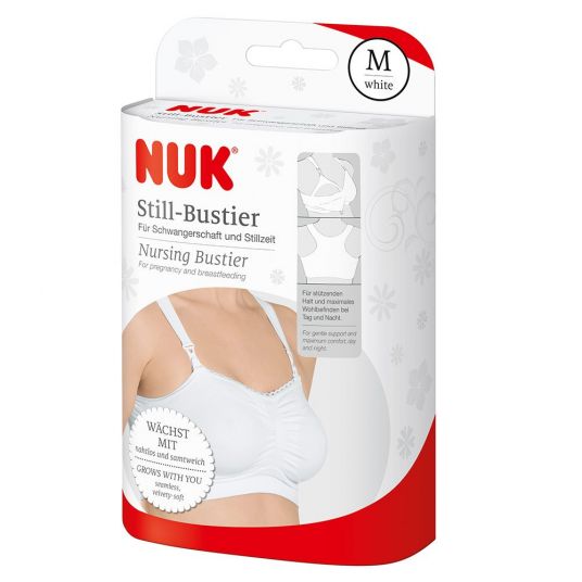 Nuk Pregnancy & nursing bustier - White - Size M