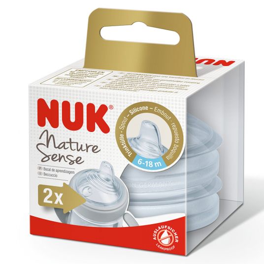 Nuk Soft drinking spout 2 pack Nature Sense - silicone