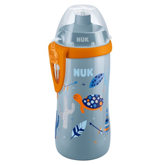 Nuk Trinkflasche Junior Cup 300 ml - Wilder Westen - Grau Orange