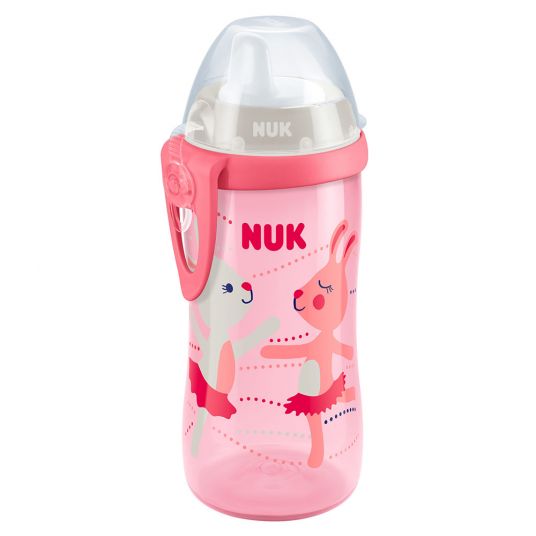 Nuk Trinkflasche Kiddy Cup 300 ml - Hasen - Rosa