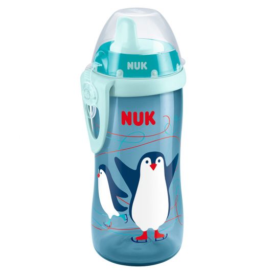 Nuk Drinking Bottle Kiddy Cup 300 ml - Penguin - Blue Mint