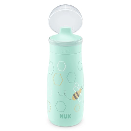 Nuk Mini-Me Sip Cup drinking bottle - with bite-proof drinking lid 300 ml - Bee - Mint