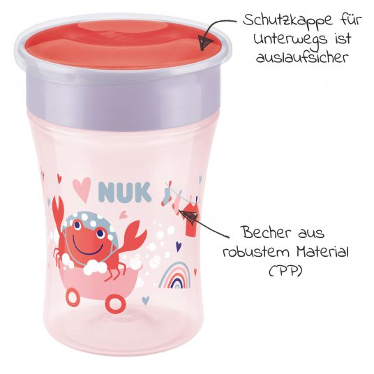 Nuk Trinklern-Becher Evolution Magic Cup 230 ml - Rot