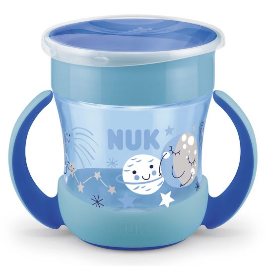 Nuk Tazza per bere Evolution Mini Magic Cup - Glow in the Dark 160 ml - Blu