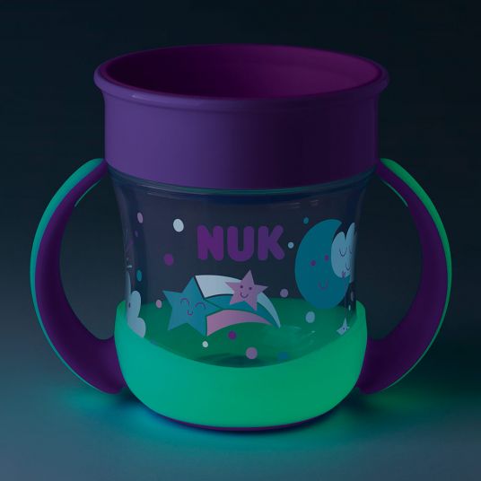 Nuk Tazza per bere Evolution Mini Magic Cup - Glow in the Dark 160 ml - Viola