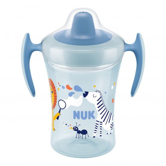 Nuk Trinklern-Becher Evolution Trainer Cup 230 ml - mit weichem Schnabel - Blau