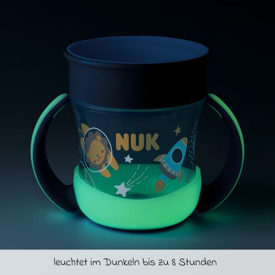 Nuk Trinklern-Becher Mini Magic Cup 160 ml - Glow in the Dark - Blau
