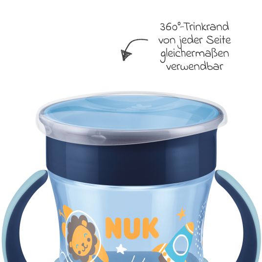 Nuk Mini tazza magica da 160 ml - Brillante al buio - Blu