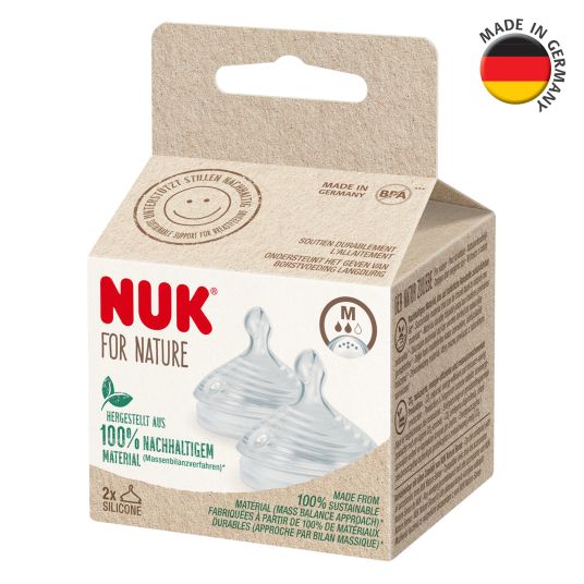Nuk Trinksauger 2er Pack for Nature - Silikon Gr. M