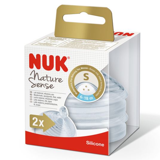 Nuk Trinksauger 2er Pack Nature Sense - Silikon Gr. 2 S