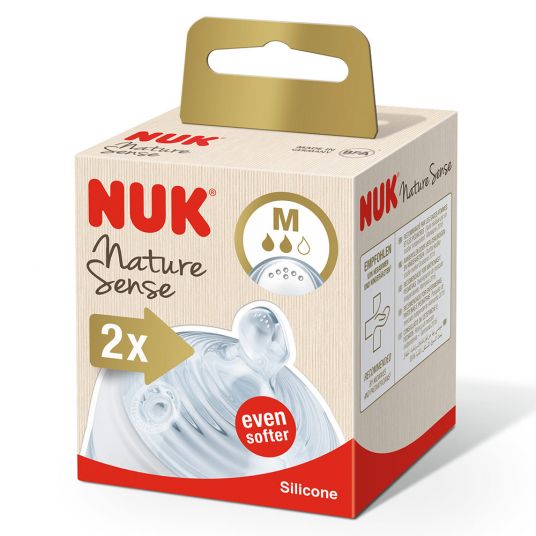 Nuk Teat 2-pack Nature Sense - silicone size M
