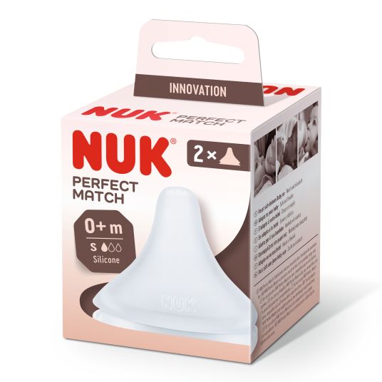 Nuk Tazza Sippy 2-pack in silicone Perfect Match - taglia S (dalla nascita)